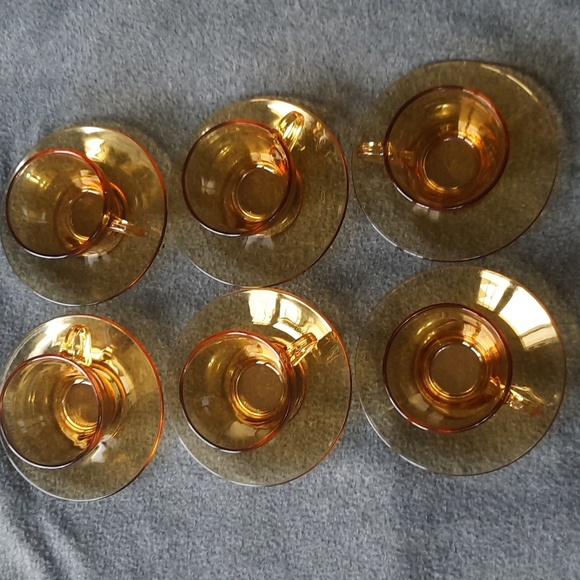 A Vintage set of 6 cup and saucer Bromioli Italy - Picture 2 of 5